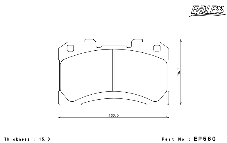 Endless Brake Pads Toyota GR Yaris Small Brake Kit Front EP560