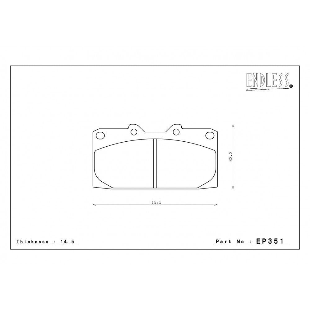 Endless Brake Pads Subaru Impreza WRX Front EP351