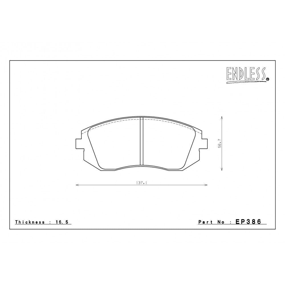 Endless Brake Pads Subaru BRZ Front EP386