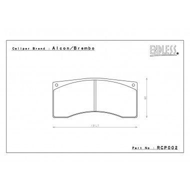 Endless Brake Pads Volkswagen Polo R5, Rally2 RCP002