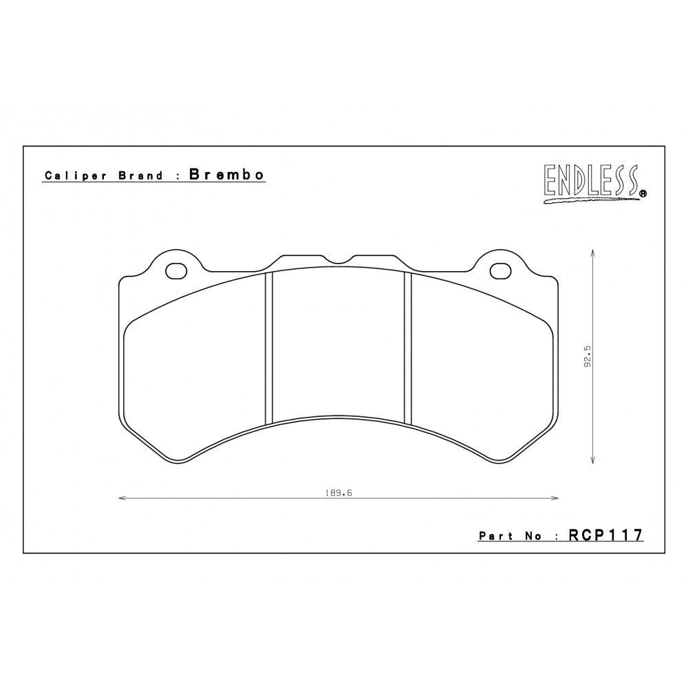 Endless Brake Pads Nissan GT-R (R35) Front RCP117