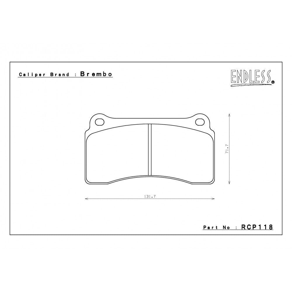 Endless Brake Pads Nissan GT-R (R35) Rear RCP118
