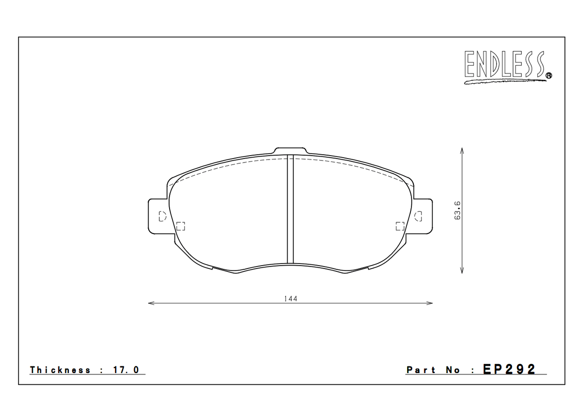 Endless Brake Pads Toyota Supra (A80) Front EP292