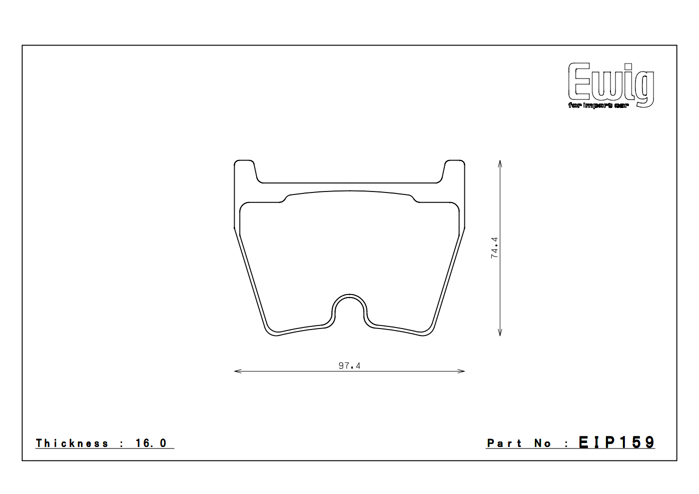 ENDLESS EIP159 LAMBORGHINI Gallardo - Front 8 Pot