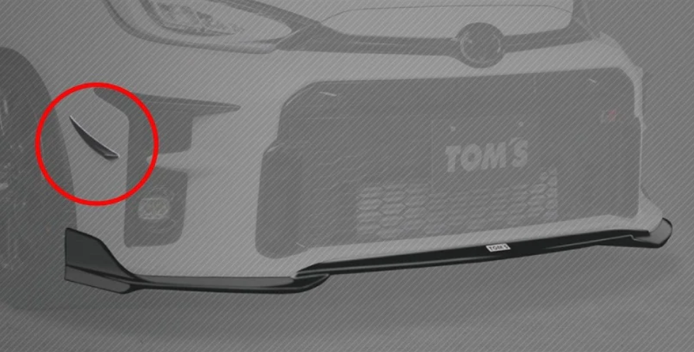TOM'S Racing Front Canards Toyota GR Yaris Eesti