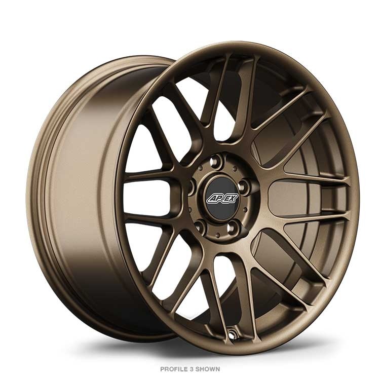 APEX ARC-8 Matte Bronze finish reference; diameter, concavity and face profile vary by specification