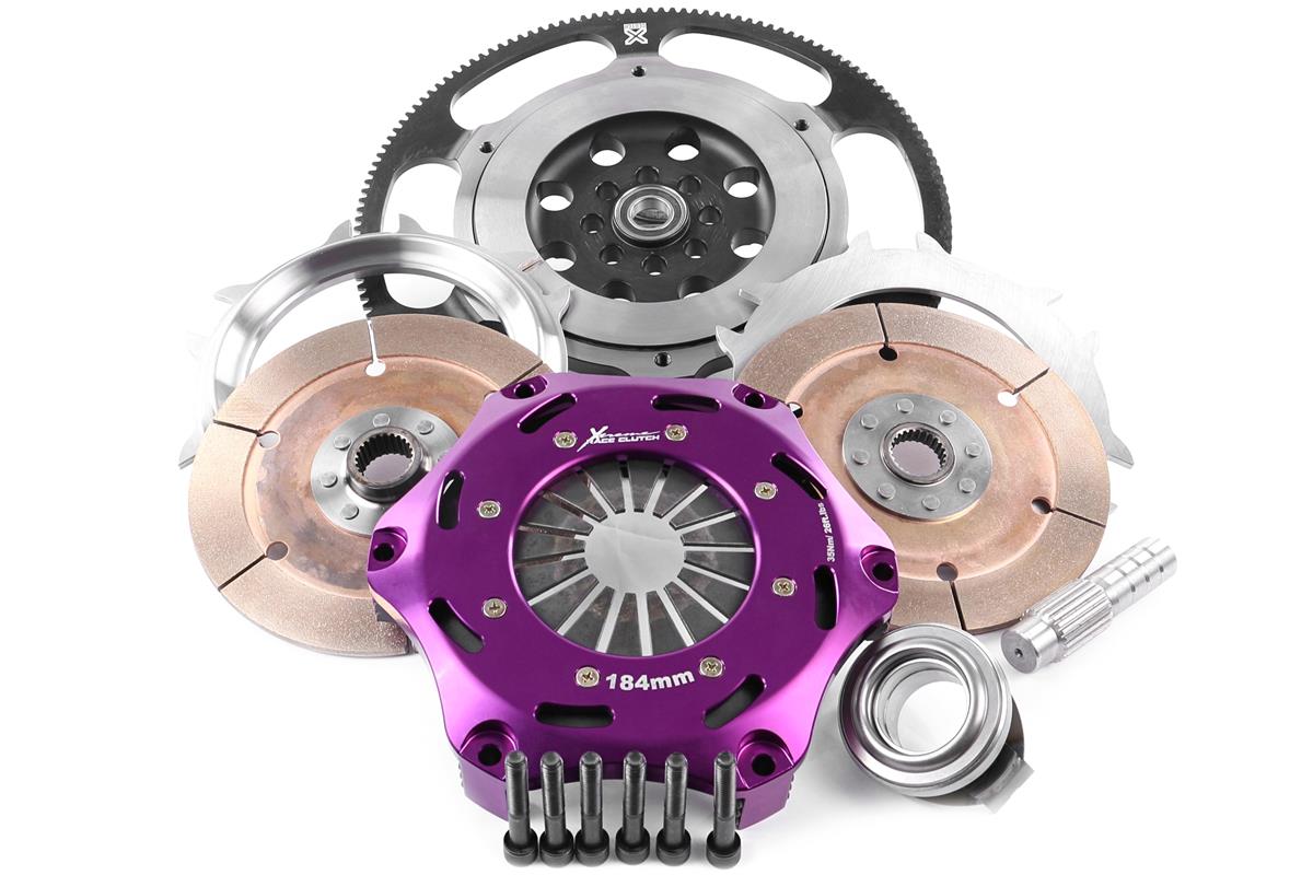 Xtreme Clutch 184mm Rigid Ceramic Twin Plate Clutch Kit Honda Civic Type R FK2 / FK8 / FL5 with Flywheel KHN18537-2E