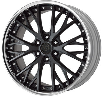 Work LS Vajra SUV — Black Anodized (SKB), 22-inch, optional black center cap