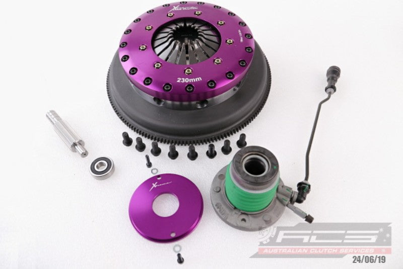 Xtreme Clutch 230 mm Organic Twin-Plate Clutch Kit with Flywheel Chevrolet Corvette 6.2 (C7) KCR23632-2G — original supplier photograph