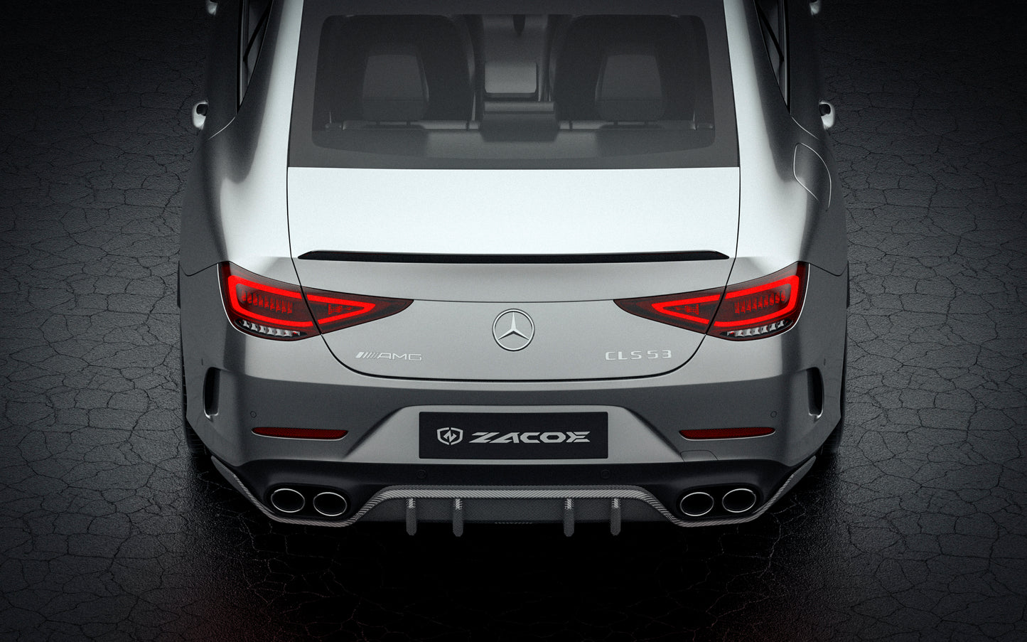 ZACOE Rear Diffuser Carbon Fiber - Mercedes-Benz CLS53