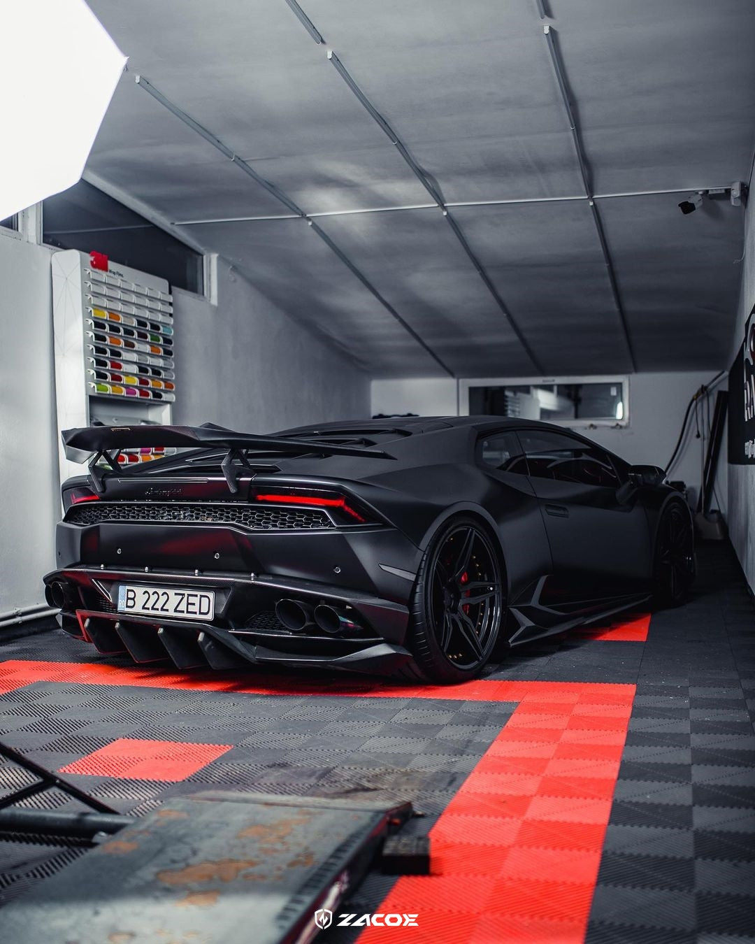 ZACOE Rear wing Carbon Fiber - Lamborghini Huracan LP610-4