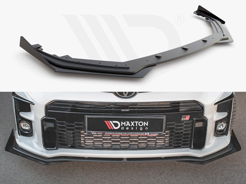 MAXTON Design Street PRO Front Splitter + Flaps Toyota GR Yaris MK4