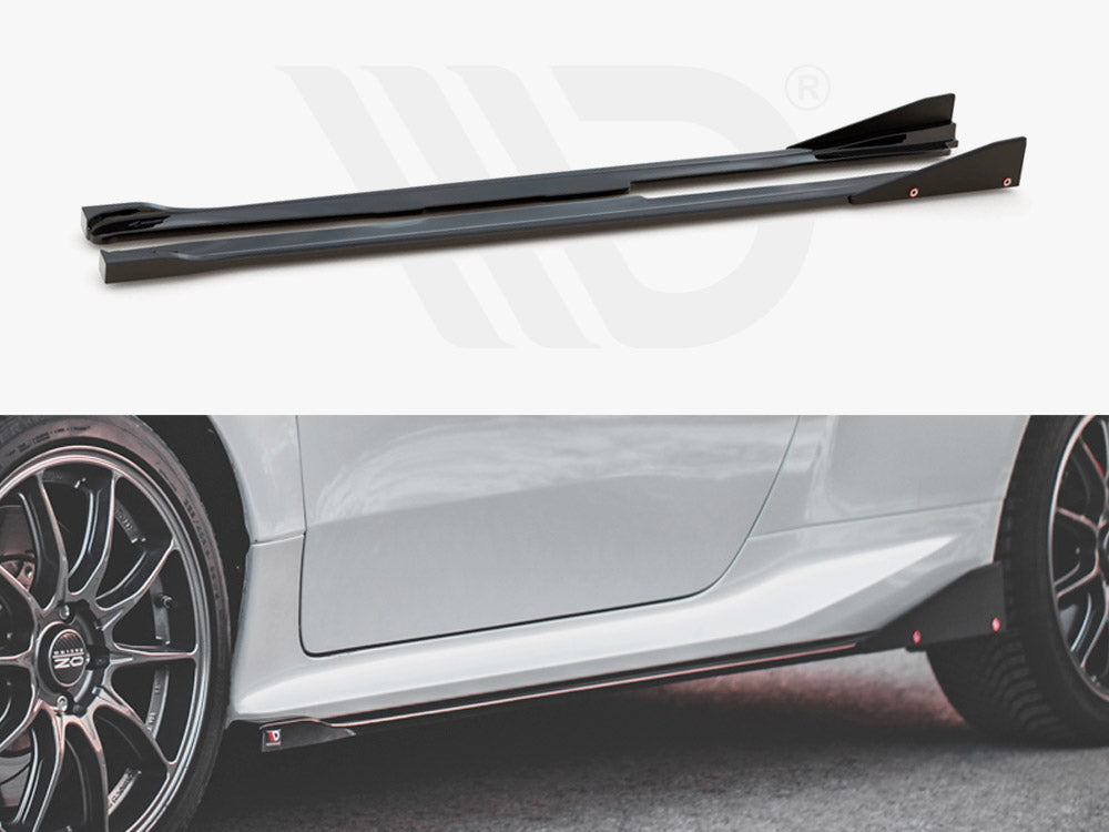 MAXTON Design Side Skirts Diffusers V.2 + Flaps Toyota GR Yaris MK4