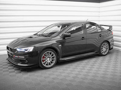 MAXTON Design Street PRO Side Skirts Diffusers + Flaps Mitsubishi Lancer EVO X