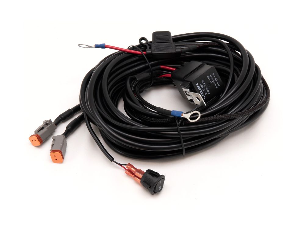 LAZER Two-Lamp Wiring Kit - (2 Pin, Deutsch DT, 12V)