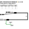 LAZER Two-Lamp Harness Kit With ITT Connector (4-Pin, Deutsch DT, 12V) For Carbon-6