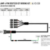 LAZER Four-Lamp Harness Kit  With DT04-08 Connector (4-PIN, Deutsch DT, 12V) For Carbon-6