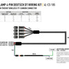 LAZER Four-Lamp Harness Kit With ITT Connector (4-Pin, Deutsch DT, 12V) For Carbon-6