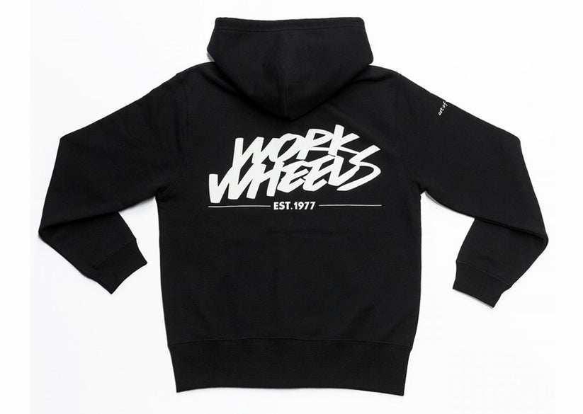 WORK Wheels Hoodie Size L