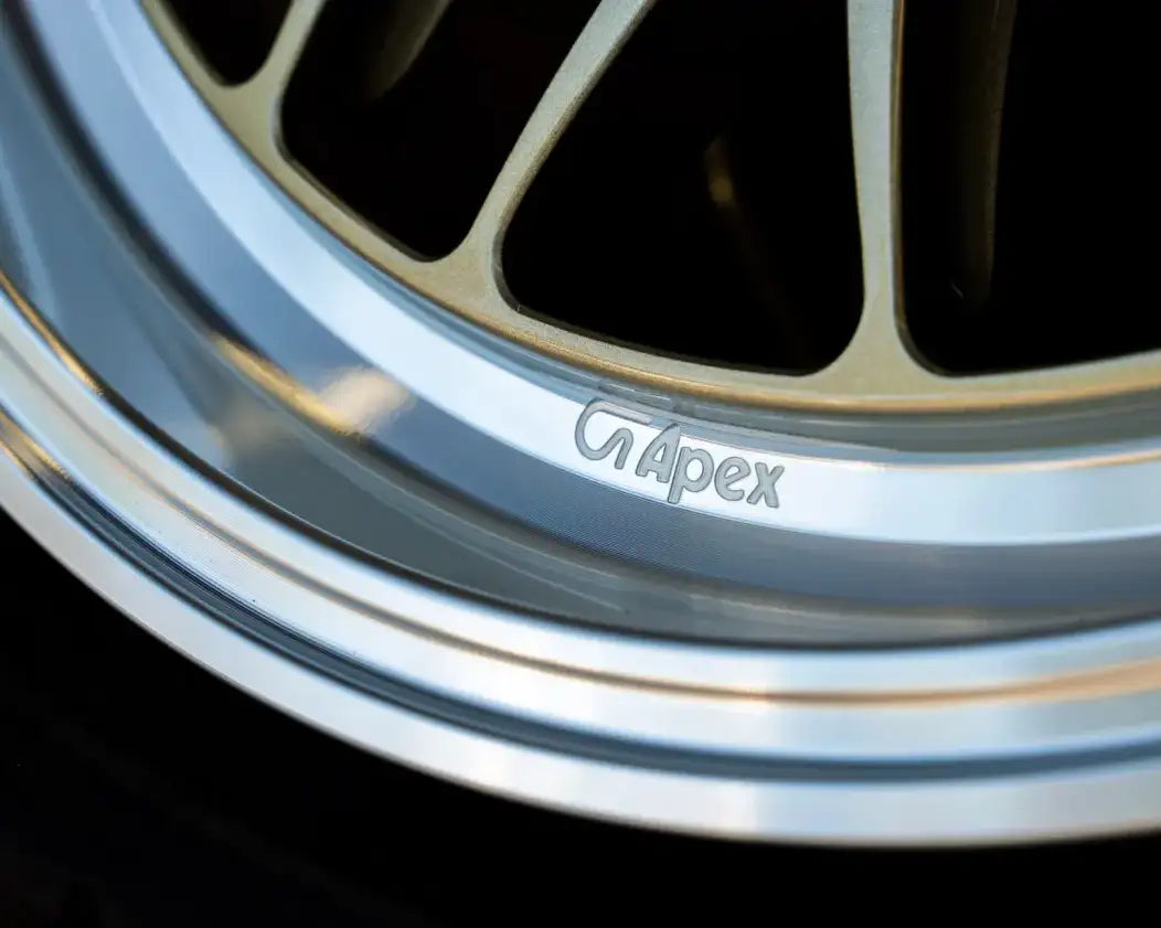 APEX ML-10RT machined lip detail; wheel diameter and face profile vary by specification