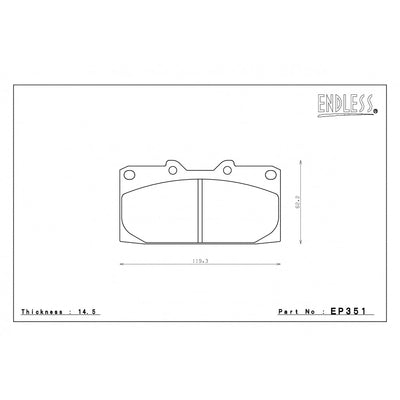 ENDLESS EP351 SUBARU Impreza WRX - Front