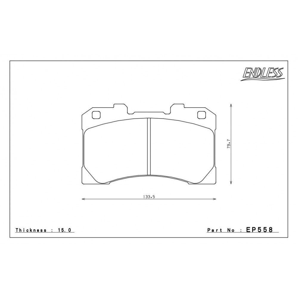 ENDLESS EP558 TOYOTA Corolla/Yaris - Front