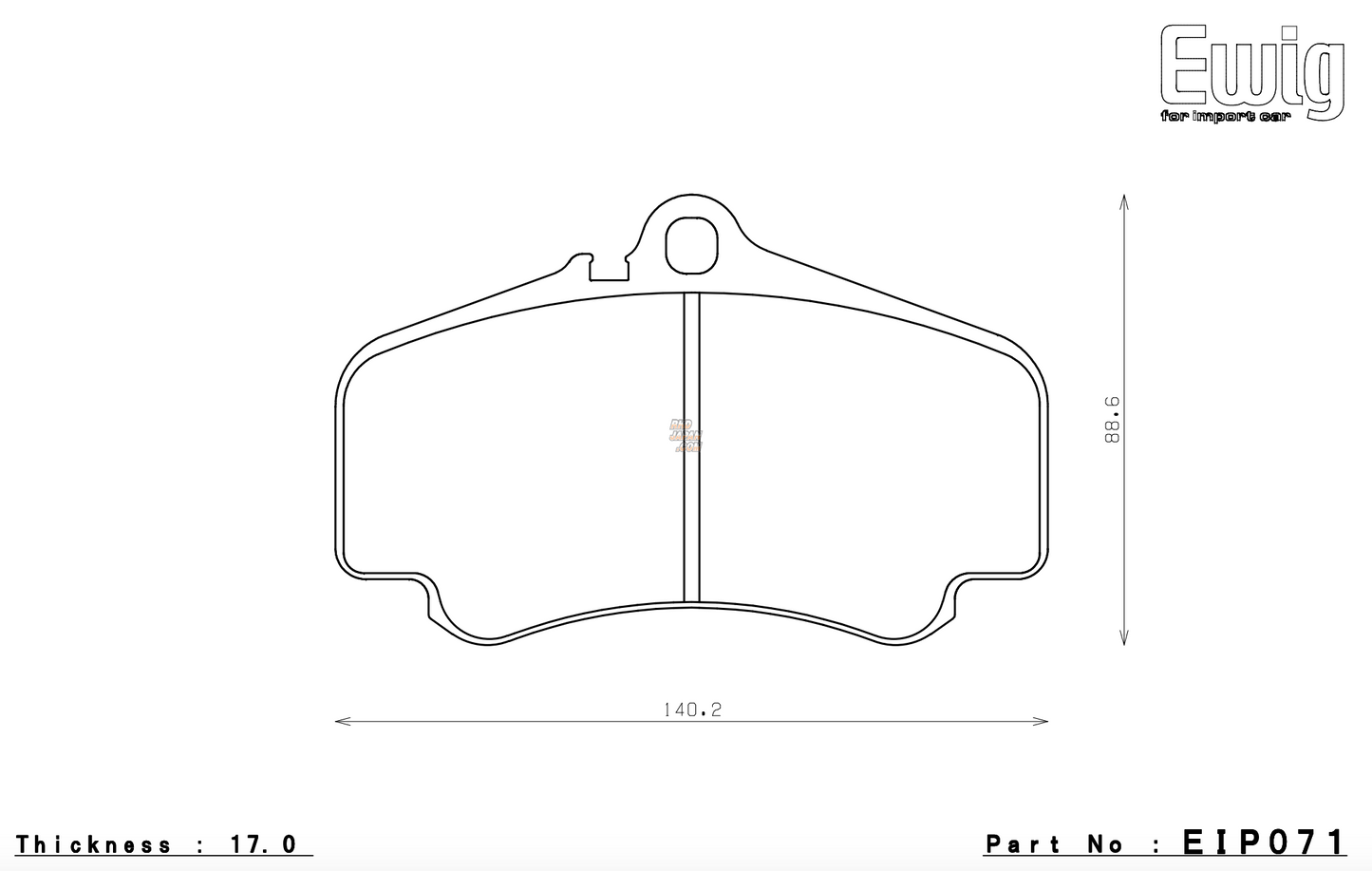 ENDLESS EIP071 PORSCHE 996 Turbo / GT3/ 997 3.8 Carrera / Carrera 4 - Front