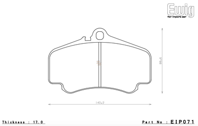 ENDLESS EIP071 PORSCHE 996 Turbo / GT3/ 997 3.8 Carrera / Carrera 4 - Front