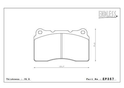 ENDLESS EP357 HONDA Civic Type-R FK8 - Front