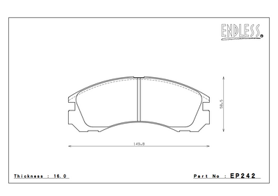 "STOCK FINDS" ENDLESS N35S EP242 MITSUBISHI Lancer Evolution 5/6/7/8/9/X RS - Front