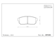 Endless Brake Pads Mazda RX-8 Rear EP399