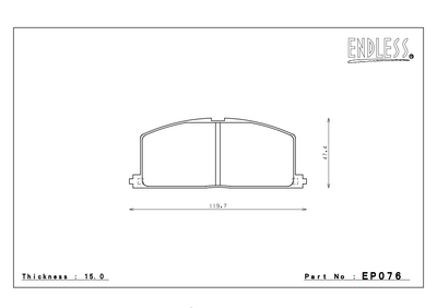 ENDLESS EP076 TOYOTA MR2 - Front