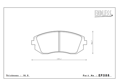 ENDLESS EP386 TOYOTA GT86 - Front