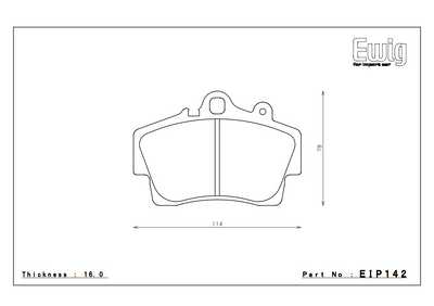 ENDLESS EIP142 ME20 PORSCHE Boxster 986/ 987 - Front