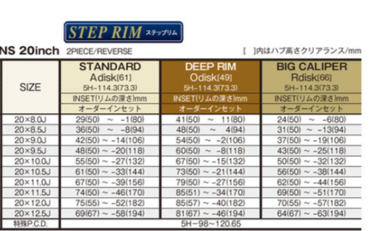 WORK EMITZ 21" STEP RIM