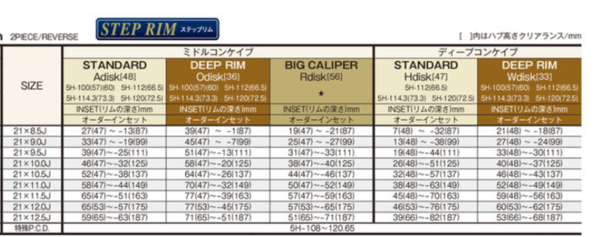 WORK GNOSIS CVF 21" STEP RIM