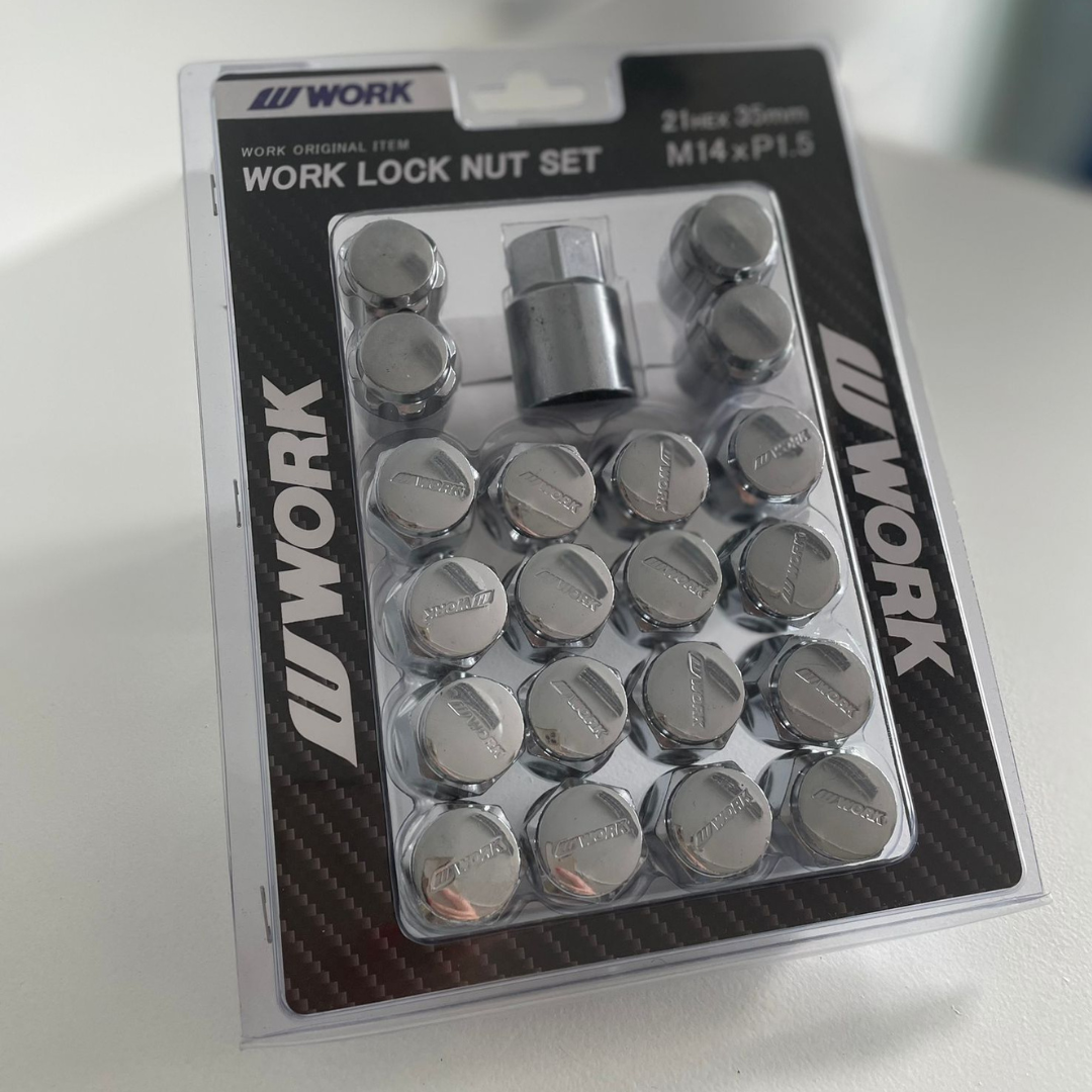 "STOCK FINDS" WORK WHEELS Lock Nut Set