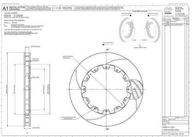AP Racing Ventilated Brake Disc 315x28mm (CP3047-406/7) technical drawing