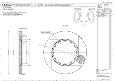 AP Racing Ventilated Brake Disc 315x25.4mm (CP3580-1012/1013) technical drawing