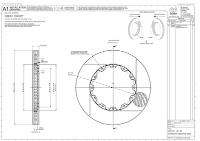 AP Racing Ventilated Brake Disc 315x28mm (CP3580-2416/2417) technical drawing