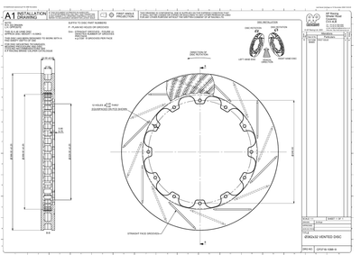 AP Racing Ventilated Brake Disc 366x32mm (CP3718-1088/1089) technical drawing