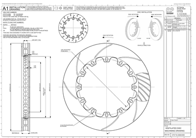 AP Racing Ventilated Brake Disc 378x36mm (CP3718-2068/2069) technical drawing
