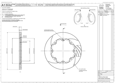 AP Racing Ventilated Brake Disc 267x16mm (CP3770-1016/1017) technical drawing