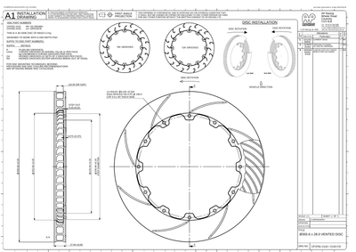 AP Racing Ventilated Brake Disc 356x28mm (CP3781-2142/2143) technical drawing