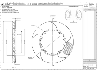AP Racing Ventilated Brake Disc 355x32mm (CP3784-160/161) technical drawing