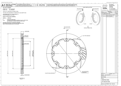AP Racing Ventilated Brake Disc 278x18mm (CP3947-102/103) technical drawing
