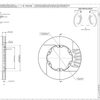 AP Racing Ventilated Brake Disc 257x21mm (CP4136-86) technical drawing