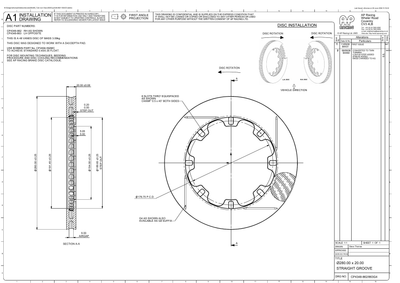 AP Racing Ventilated Brake Disc 280x20mm (CP4348-862/863) technical drawing