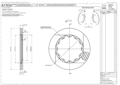 AP Racing Ventilated Brake Disc 290x20.7mm (CP4348-896/897) technical drawing