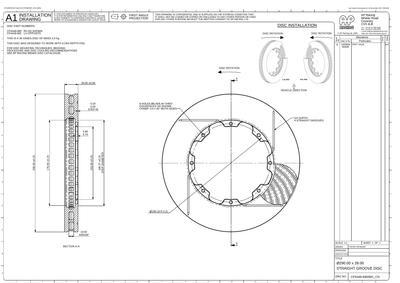 AP Racing Ventilated Brake Disc 290x28mm (CP4448-680/681) technical drawing
